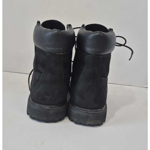 Timberland Womens Black Lace Up Leather Grunge Combat Premium 6in Boots 9M - Picture 9 of 14